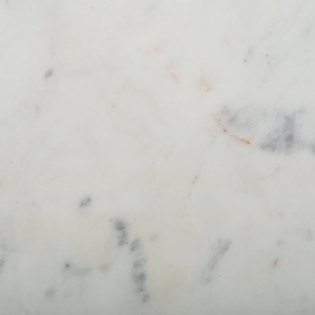 Polished White Marble with Gunmetal Iron | Evelyn Round Nesting Coffee Table | Valley Ridge Furniture