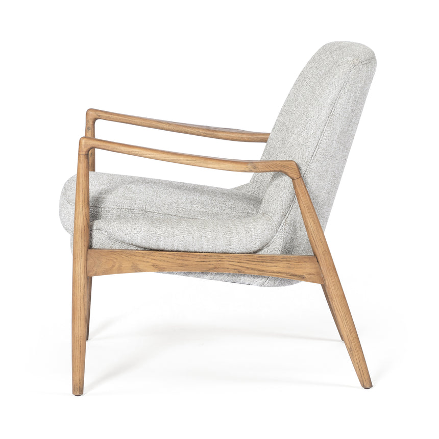 Manor Grey Fabric with Toasted Nettlewood | Braden Chair | Valley Ridge Furniture