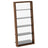 Natural Walnut Veneer & Grey Polished Glass | BDI Eileen Bookcase | Valley Ridge Furniture
