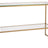 Sunrise Metal Gold with Clear Glass | Handstone Electra Sofa Table | Valley Ridge Furniture