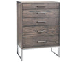 Serene Oak Rhino with Sunrise Metal Pewter | Handstone Electra 5 Drawer Highboy | Valley Ridge Furniture