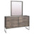 Serene Oak Rhino with Sunrise Metal Pewter | Handstone Electra 6 Drawer Dresser | Valley Ridge Furniture