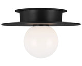 Midnight Black & Opal Glass | Nodes Small Flush Mount | Valley Ridge Furniture