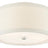 Burnished Silver Leaf and Cream Linen | Walker Small Flush Mount | Valley Ridge Furniture