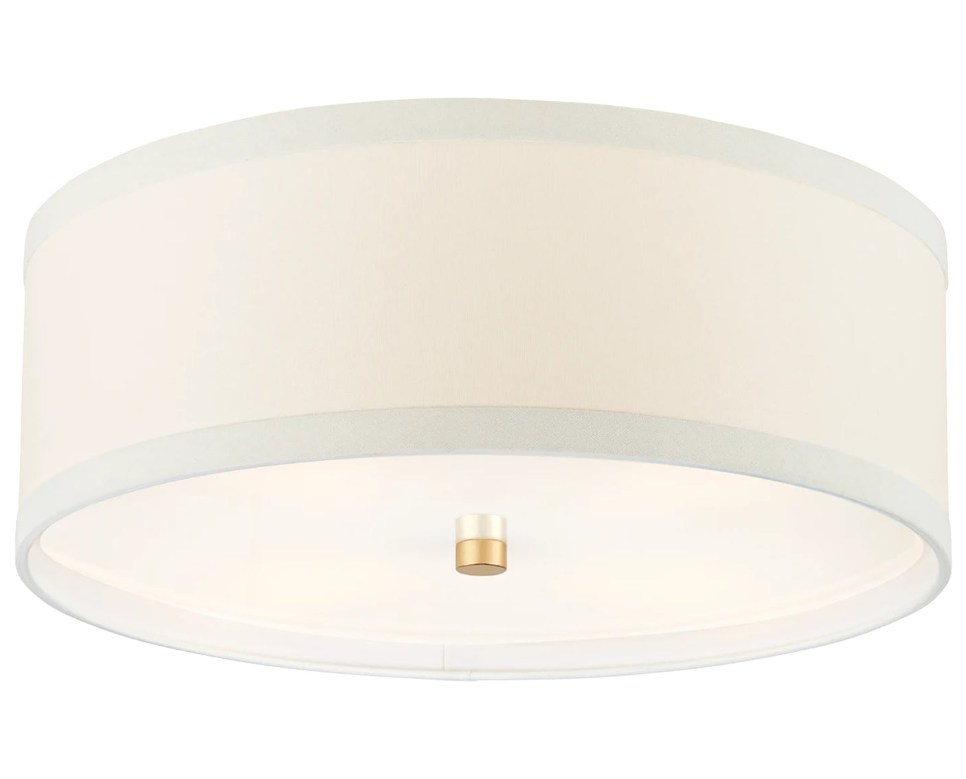 Gild and Cream Linen | Walker Medium Flush Mount | Valley Ridge Furniture