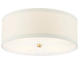 Gild and Cream Linen | Walker Medium Flush Mount | Valley Ridge Furniture