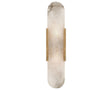 Antique-Burnished Brass & Alabaster | Melange Elongated Sconce | Valley Ridge Furniture