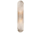 Polished Nickel & Alabaster | Melange Elongated Sconce | Valley Ridge Furniture