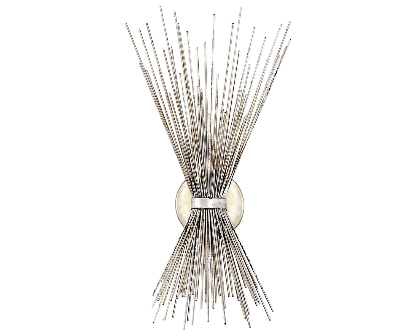 Burnished Silver Leaf | Strada Small Sconce | Valley Ridge Furniture