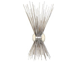 Burnished Silver Leaf | Strada Small Sconce | Valley Ridge Furniture