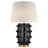 Black Porcelain & Linen | Linden Medium Lamp | Valley Ridge Furniture