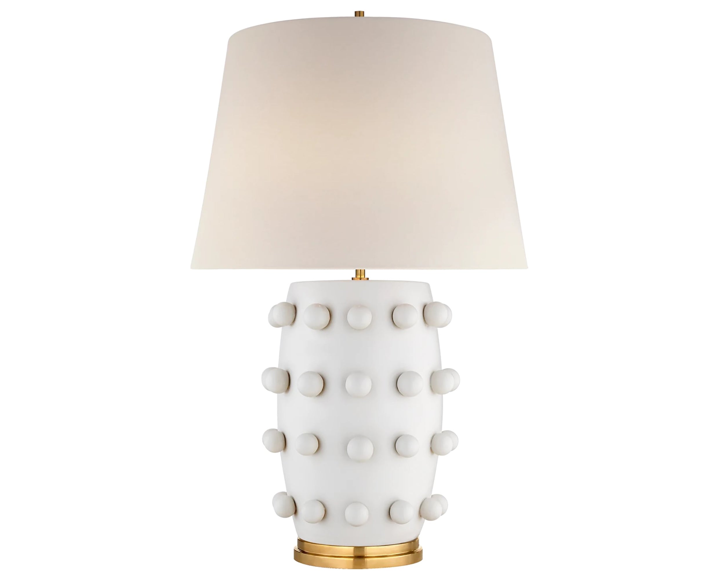Plaster White &amp; Linen | Linden Medium Lamp | Valley Ridge Furniture