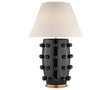 Black Porcelain & Linen | Linden Table Lamp | Valley Ridge Furniture