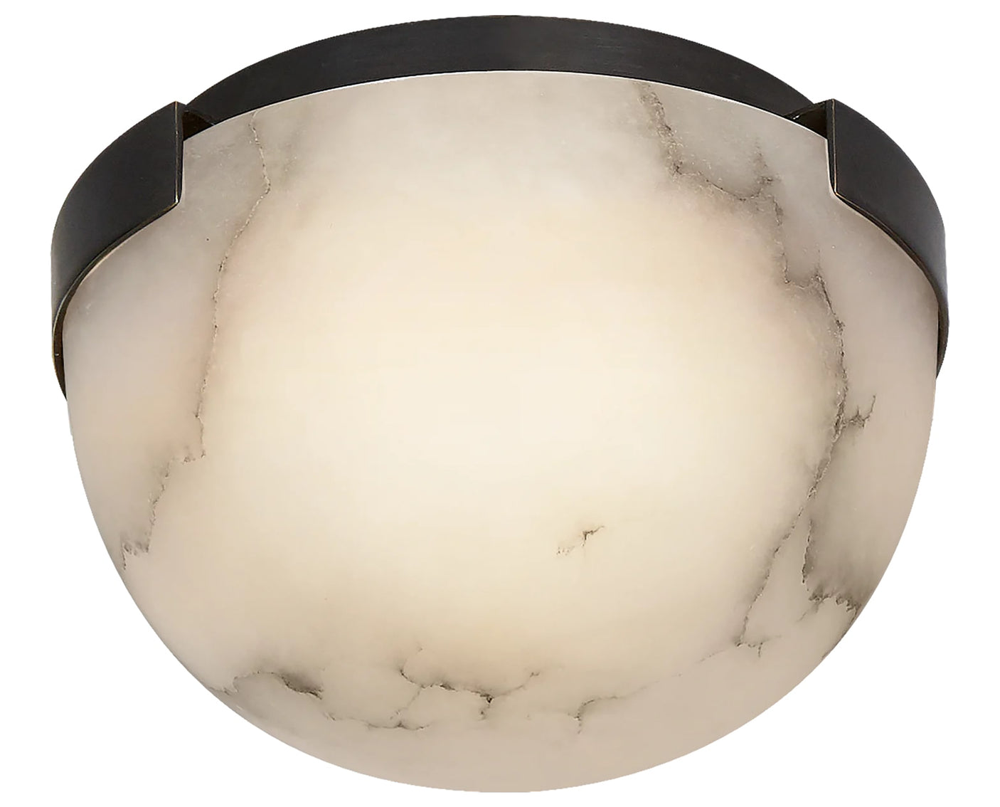 Bronze & Alabaster | Melange 5" Solitaire Flush Mount | Valley Ridge Furniture