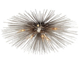 Burnished Silver Leaf | Strada Medium Flush Mount | Valley Ridge Furniture