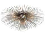 Polished Nickel | Strada Medium Flush Mount | Valley Ridge Furniture