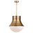 Antique-Burnished Brass & White Glass | Precision Large Pendant | Valley Ridge Furniture