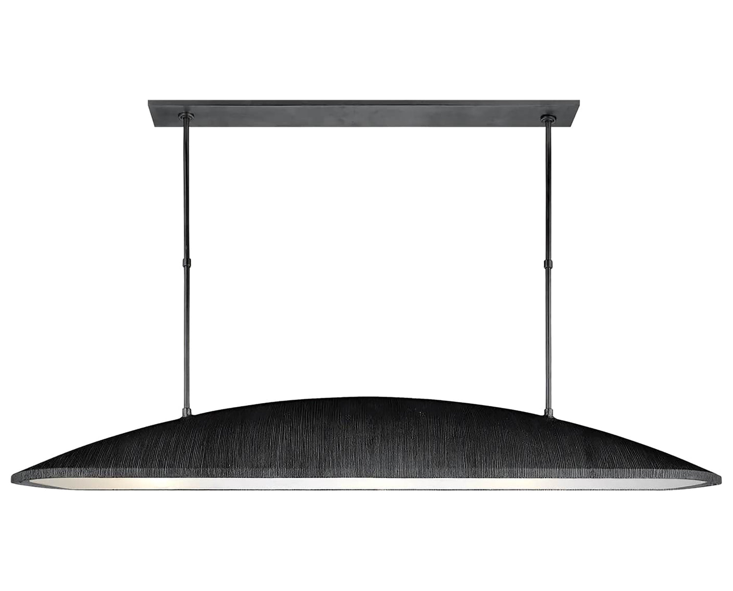Aged Iron & Frosted Acrylic | Utopia Large Linear Pendant | Valley Ridge Furniture