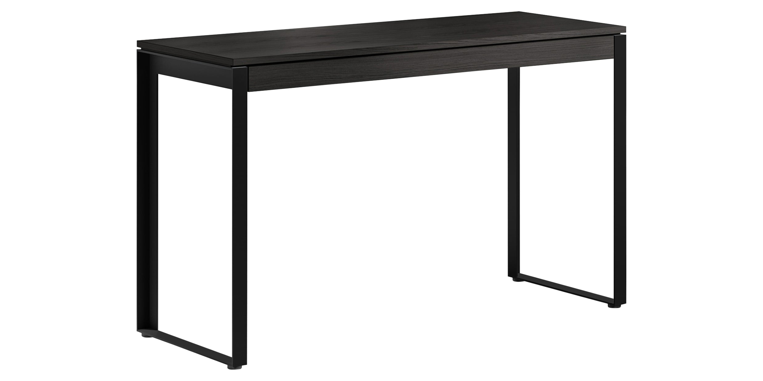 Charcoal Ash Veneer &amp; Black Steel | BDI Linea Slim Desk | Valley Ridge Furniture