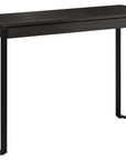Charcoal Ash Veneer & Black Steel | BDI Linea Slim Desk | Valley Ridge Furniture