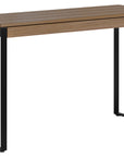 Natural Walnut Veneer & Black Steel | BDI Linea Slim Desk | Valley Ridge Furniture