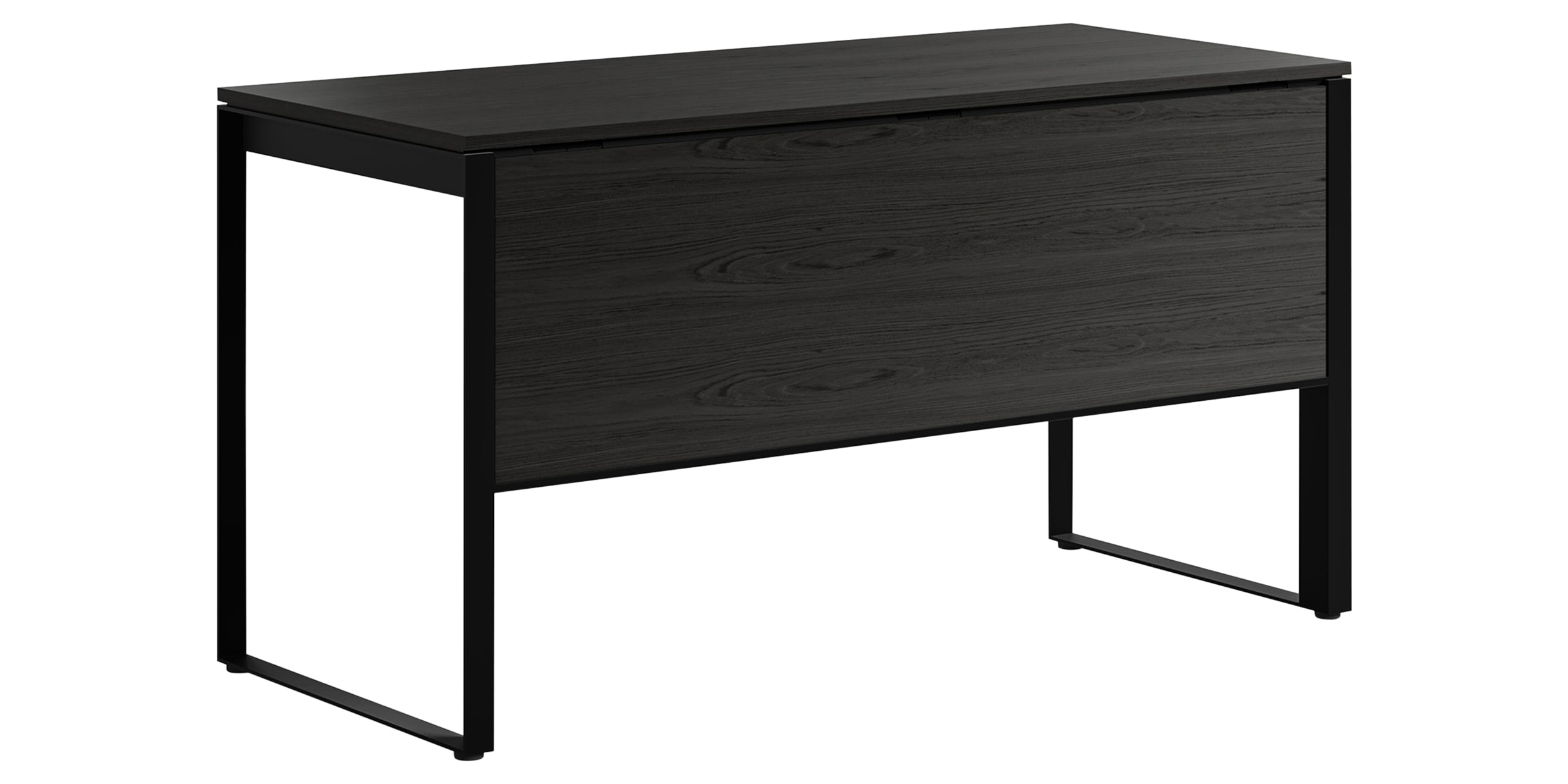 Charcoal Ash Veneer & Black Steel | BDI Linea Desk | Valley Ridge Furniture