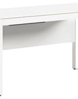 Satin White Veneer & Satin White Steel | BDI Linea Desk | Valley Ridge Furniture