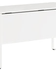 Satin White Veneer & Satin White Steel | BDI Linea Desk | Valley Ridge Furniture