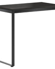 Charcoal Ash Veneer & Black Steel | BDI Linea Work Desk Return | Valley Ridge Furniture