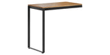 Natural Walnut Veneer & Black Steel | BDI Linea Work Desk Return | Valley Ridge Furniture
