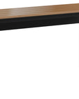 Natural Walnut Veneer & Black Steel | BDI Linea Work Desk | Valley Ridge Furniture