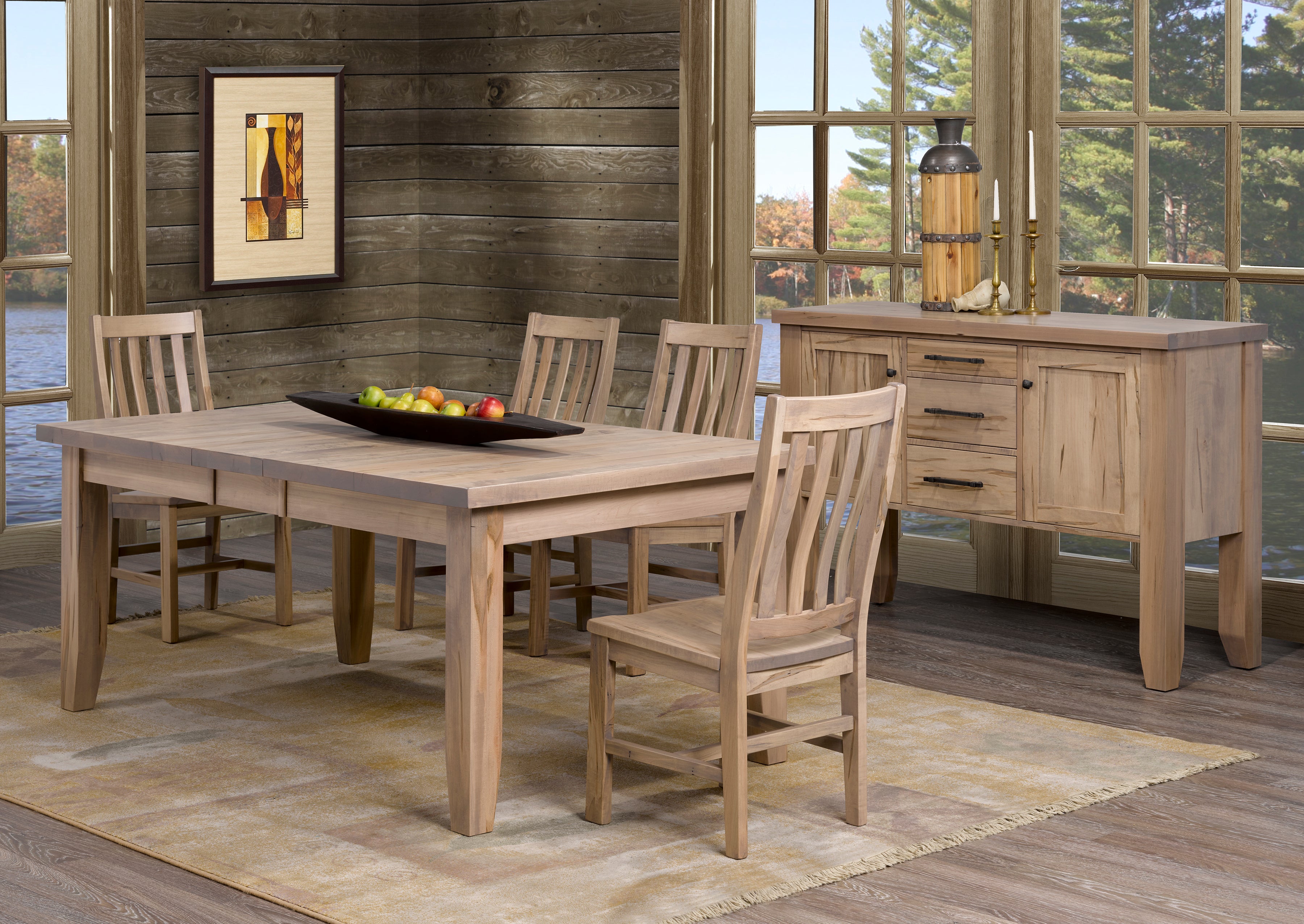 Table as Shown | Cardinal Woodcraft Mansfield Dining Table | Valley Ridge Furniture