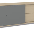 Drift Oak & Fog Grey Veneer with Grey Steel | BDI Margo Light Media Console | Valley Ridge Furniture