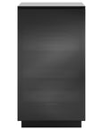 Black Polished Tempered Glass | BDI Mirage Audio Tower | Valley Ridge Furniture