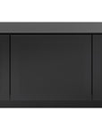 Black Polished Tempered Glass | BDI Mirage Large Media Cabinet | Valley Ridge Furniture