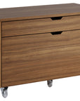 Natural Walnut Veneer | BDI Modica File Cabinet | Valley Ridge Furniture