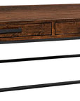 Brushwork Maple Mocha with Sunrise Metal Black | Handstone Muskoka Condo Coffee Table | Valley Ridge Furniture