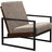 Brushwork Maple Mocha with Sunrise Metal Black | Handstone Muskoka Accent Chair | Valley Ridge Furniture