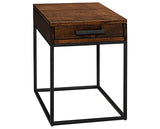 Brushwork Maple Mocha with Sunrise Metal Black | Handstone Muskoka End Table | Valley Ridge Furniture