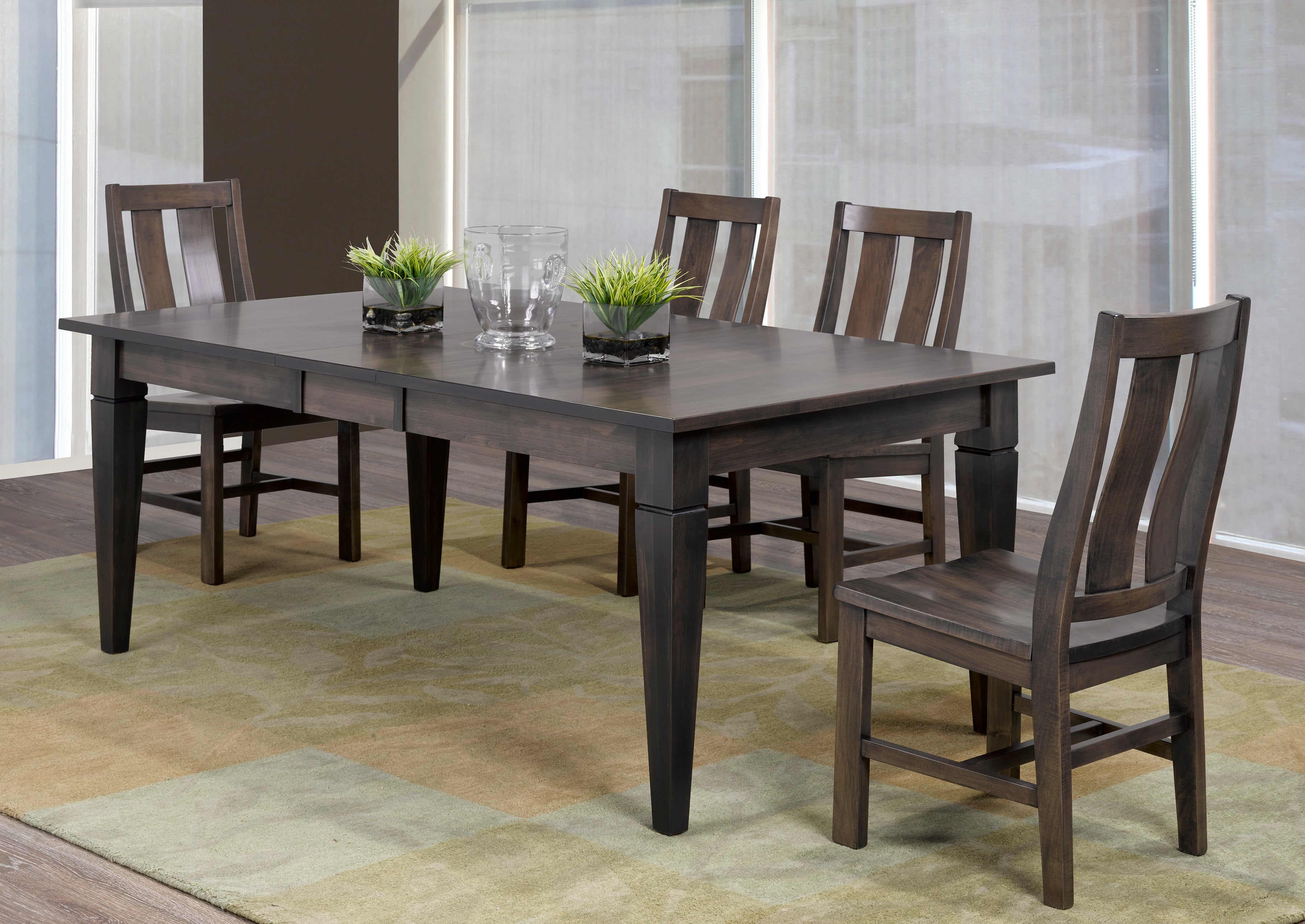 Table as Shown | Cardinal Woodcraft Reesor Dining Table | Valley Ridge Furniture