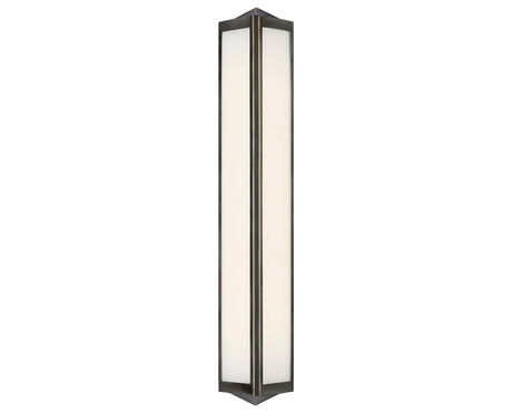 Bronze & White Glass | Geneva Medium Sconce | Valley Ridge Furniture
