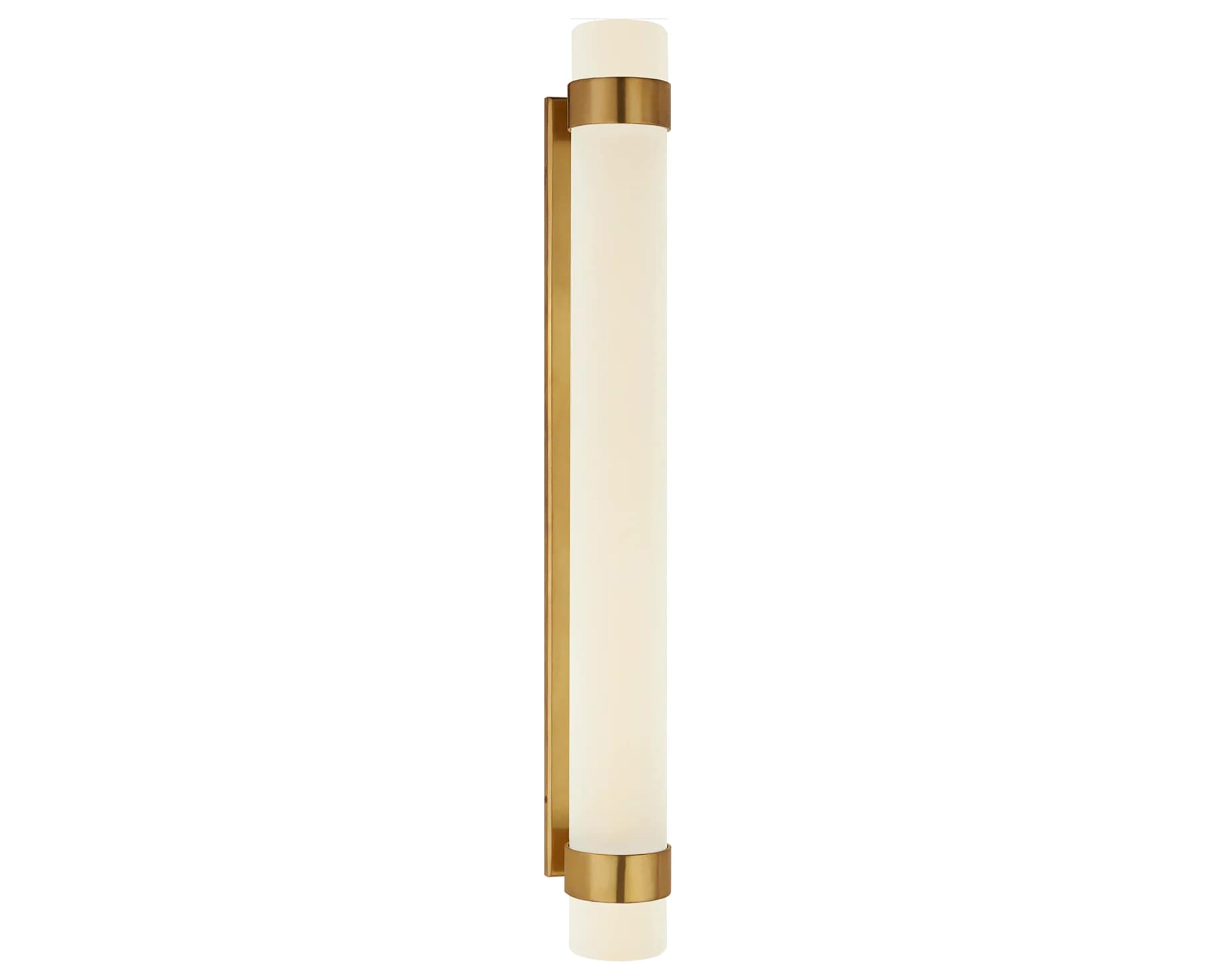 Natural Brass &amp; Etched Crystal | Barton Bath Sconce | Valley Ridge Furniture