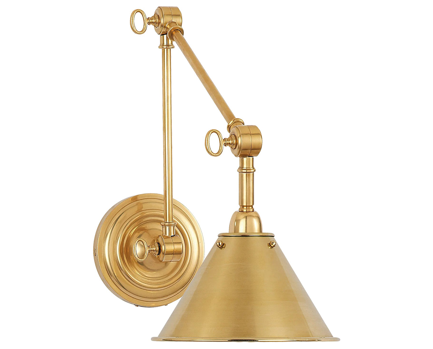 Natural Brass | Anette Library Light | Valley Ridge Furniture