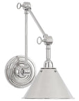 Polished Nickel | Anette Library Light | Valley Ridge Furniture