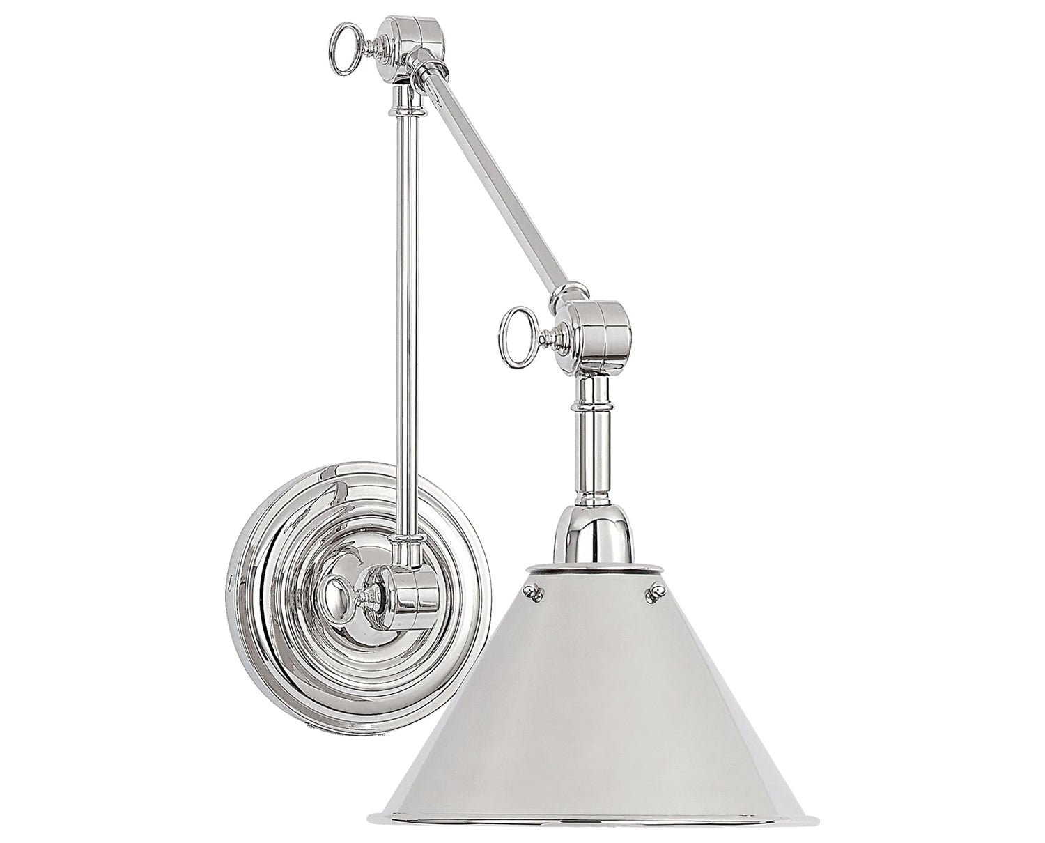 Polished Nickel | Anette Library Light | Valley Ridge Furniture