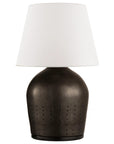 Black Ceramic & White Paper | Halifax Small Table Lamp | Valley Ridge Furniture