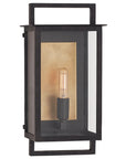 Aged Iron & Clear Glass | Halle Small Wall Lantern | Valley Ridge Furniture