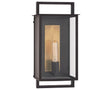 Aged Iron & Clear Glass | Halle Medium Wall Lantern | Valley Ridge Furniture