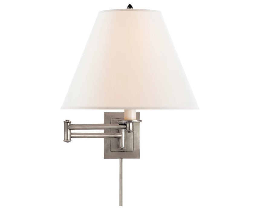 Antique Nickel and Linen | Primitive Swing Arm | Valley Ridge Furniture