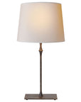 Aged Iron & Natural Paper | Dauphine Bedside Lamp | Valley Ridge Furniture